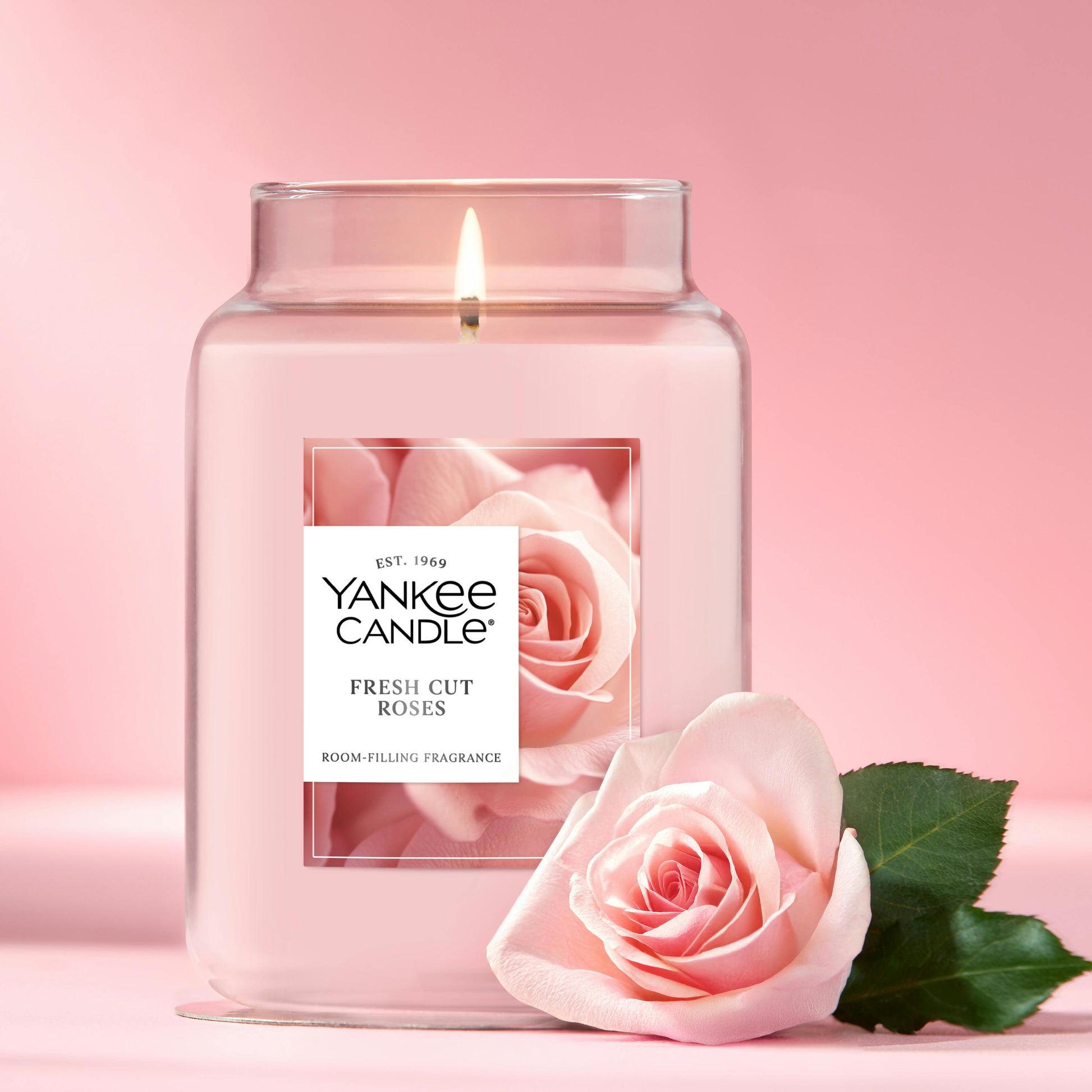 Fresh Cut Roses Original Large Jar Candle