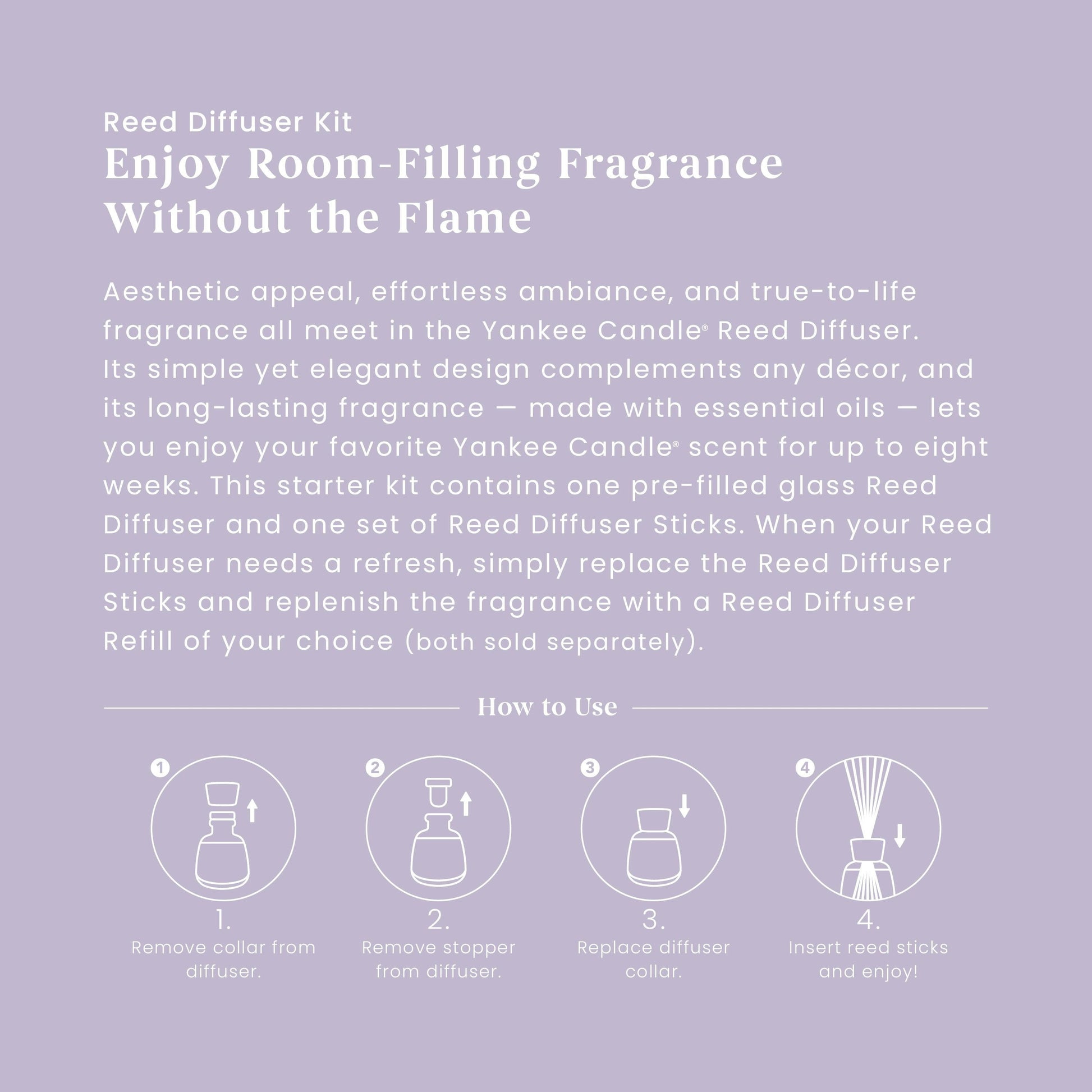 Lemon Lavender Reed Diffuser Kit